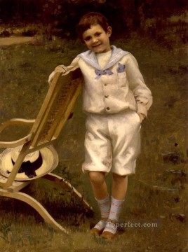  paul canvas - Robert Andre Peel c 1892 academic painter Paul Peel